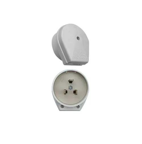 Разъем печной РШ/ВШ 32 А 250 В пластиковый накладной белый 9123 IN HOME