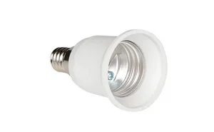 Патрон-переходник E14/E27 белый, EKF PROxima