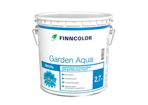 Эмаль акрил FINNCOLOR GARDEN AQUA, A п/мат, 2,7л 