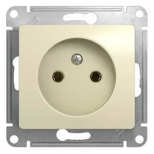Розетка GLOSSA б/з,16А, механизм, БЕЖЕВЫЙ