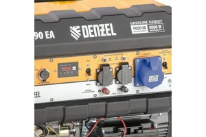 Генератор бензиновый DENZEL PS 90 EA, 9,0 кВт, 230, 25 л, электростартер