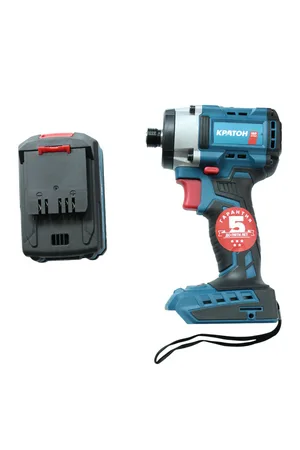 Винтоверт аккумуляторный ударный бесщеточный КРАТОН BID18CD-250N-OFA SET (АКБ 4,0А·ч; ЗУ + кейс)