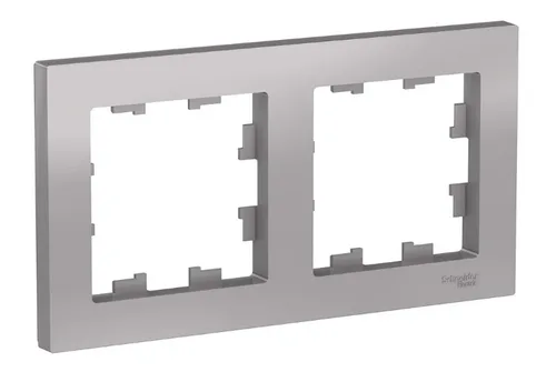 Рамка AtlasDesign 2-постовая, АЛЮМИНИЙ, SE 