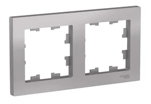 Рамка AtlasDesign 2-постовая, АЛЮМИНИЙ, SE 