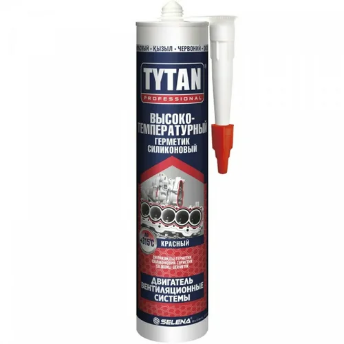 Герметик сил TYTAN Professional высокотемпературный,красный 280мл