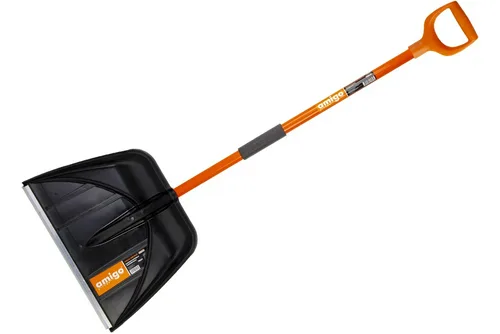 Лопата снеговая AMIGO 78001, пласт., алюм. черенок, 410х540мм.