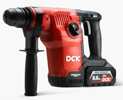 Перфоратор аккумуляторный бесщеточный DCK KRH20V-28, 18В, 3,6Дж, 2*6А/ч