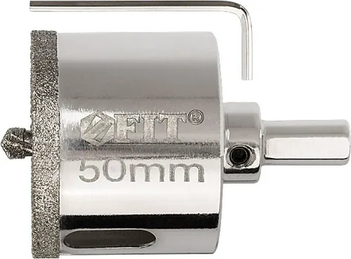 Коронка алмазная FIT 45 мм с центрирующим сверлом  (керамогранит,мрамор, стекло)