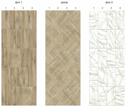 Панель ПВХ пластик Discovery цифровая печать Дуб натуральный. Фон1. Матовый лак 2700х250х7мм