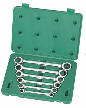 Набор ключей накидных с трещоточным механизмом Sata 6 предметов, S09025