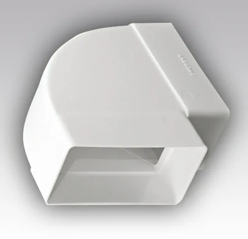 Колено горизонтальное пластик 90 град 60х204 ЭРА