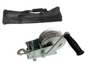 Лебедка ручная барабанная Кратон RCP-0.5 Т, стальной трос 10 М