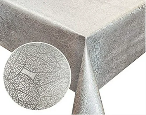 Клеенка металлик на ткани, серый 1.37*20м*0,35мм