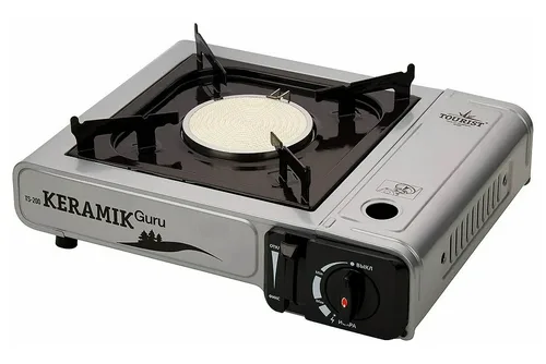 Плита газовая TOURIST KERAMIK GURU портативная, пьезоподжиг, кейс