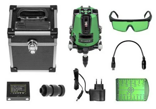 Нивелир (уровень) лазерный ADA 3D Liner 4V GREEN + кейс + мишень