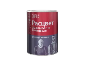 Эмаль ПФ-115 Расцвет, вишневая, универ, 1,9кг