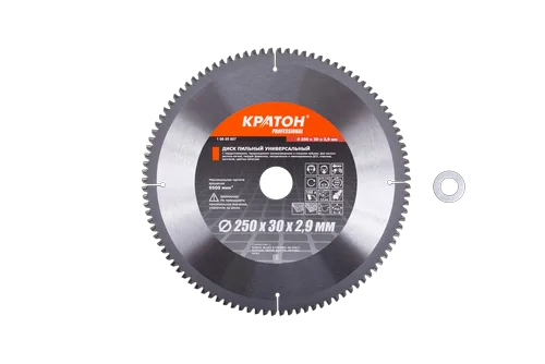 Диск пильный универсальный Кратон PROFESSIONAL Ø250х32/30х2,8 мм, 100Т
