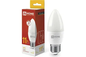 Лампа светодиодная LED-СВЕЧА-VC 11Вт 230В Е27 3000К 1050Лм IN HOME