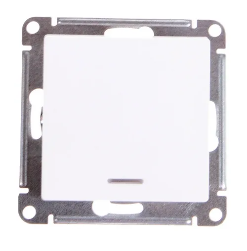 Выключатель AtlasDesign 1 кл подсветкой, 10АХ, механизм, БЕЛЫЙ, SE