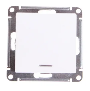 Выключатель AtlasDesign 1 кл подсветкой, 10АХ, механизм, БЕЛЫЙ, SE