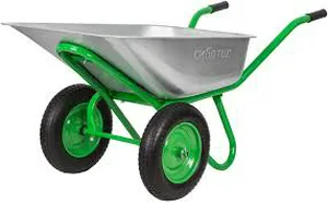 Тачка садово-строительная СИБРТЕХ, г/п 120 кг, объем 65 л, 2-х колесная