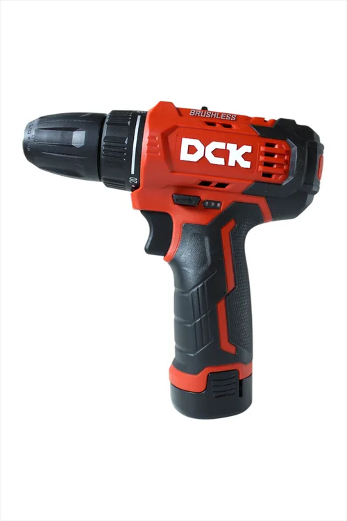 Дрель-шуруповерт аккум бесщеточная DCK KDJZ23-10, 10,8В,  2*2А/ч. 35нм, кейс