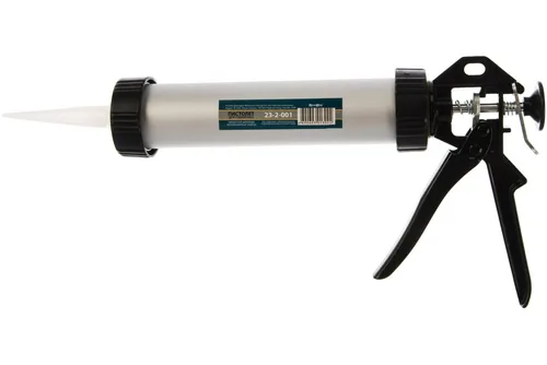 Пистолет РемоКолор Professional для герметика, закрытый,алюминиевый корпус, усиленный, 320мл