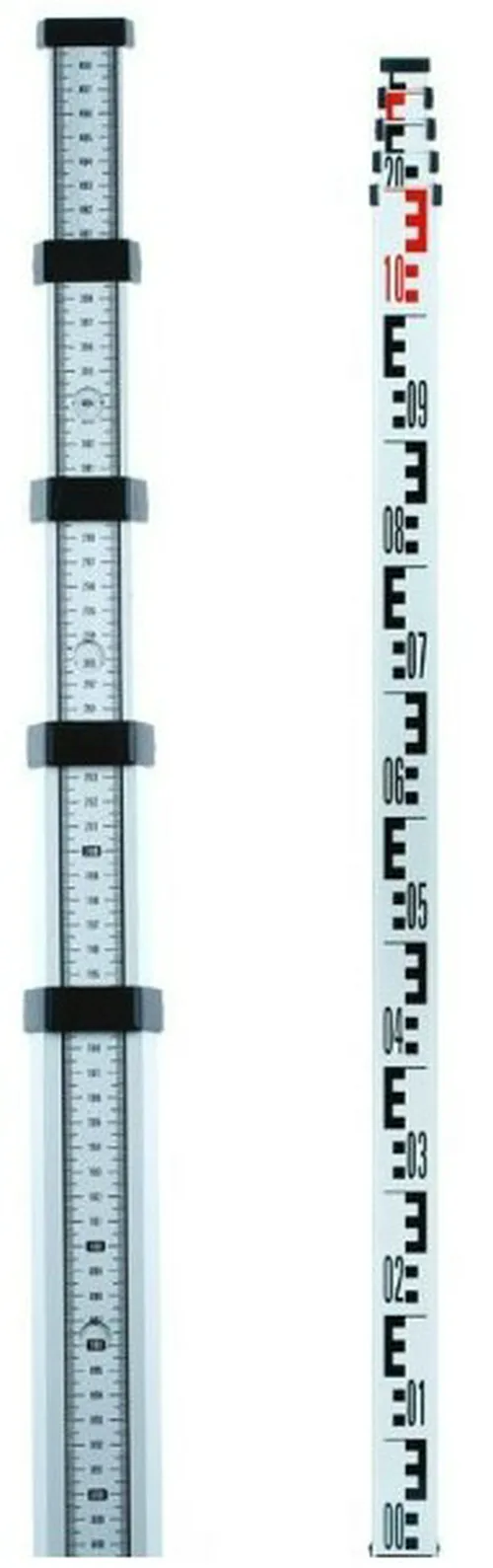 Рейка нивелирная телескопическая ADA STAFF 5 (рейка – отсчет мм шкалы снизу вверх, чехол, 5 м)