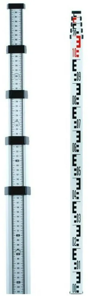 Рейка нивелирная телескопическая ADA STAFF 5 (рейка – отсчет мм шкалы снизу вверх, чехол, 5 м)