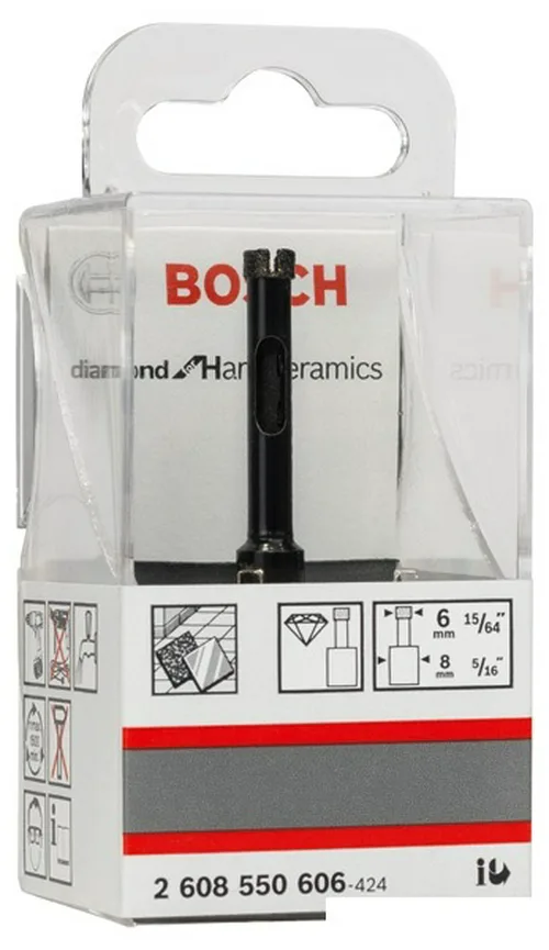 Сверло алмазное BOSCH, 6мм