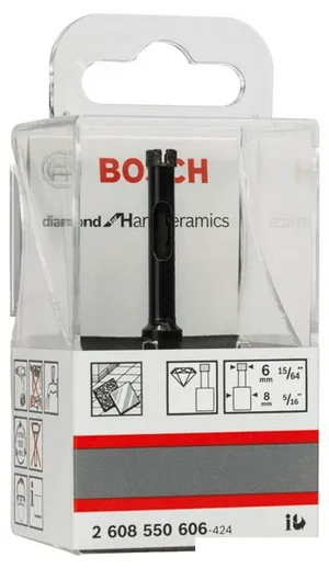 Сверло алмазное BOSCH, 6мм