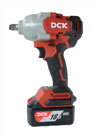Гайковерт аккум ударный бесщеточный DCK KDPB698, 18В, 1/2 ", 2*5А/ч. 698/910Нм