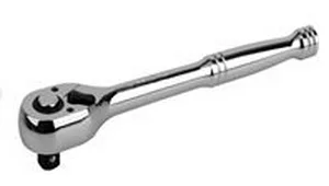 Ключ-трещотка Кратон с металлической ручкой 1/4" CrV (72зуб.)