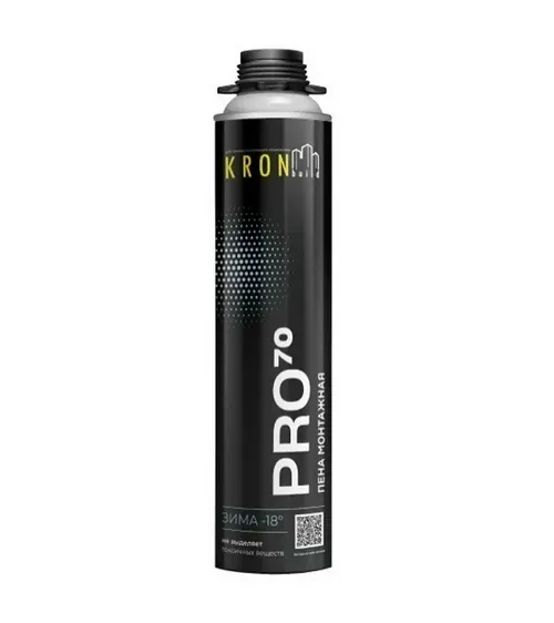 Пена монтажная KRONbuild PRO 70 зимняя (-18+30) 950гр