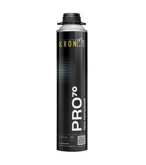 Пена монтажная KRONbuild PRO 70 зимняя (-18+30) 950гр