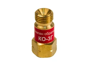 Клапан обратный КЕДР КО-3Г (пропан, ацетилен), на вход резака /горелки, М16х1,5LH левая резьба