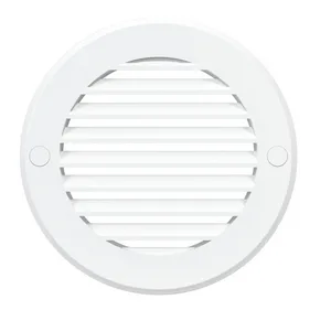 Решетка круглая D200 вытяжная АВС с фланцем D150 ЭРА