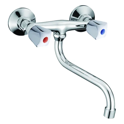 Смеситель для ванны ЭКОНОМ 206, двухвентильный, излив 20 см