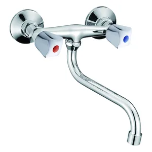 Смеситель для ванны ЭКОНОМ 206, двухвентильный, излив 20 см