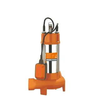 Насос фекальный КРАТОН NF1500, с ножом, д/грязной воды, чугун.