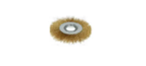 Щетка дисковая для УШМ (латун. проволока) Кратон O100 х 22,2 мм