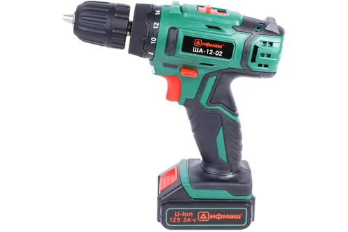 Дрель-шуруповерт аккум Дифмаш ША-12-02, 12 В, 2х  2,0 А*ч