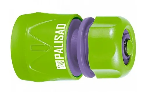 Соединитель PALISAD, быстросъёмный, аквастоп, пластик, 1/2"