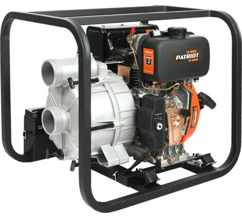 Мотопомпа дизельная Patriot MPD 3072 SFE (1200л/мин, 80х80, 8/25м) грязная вода