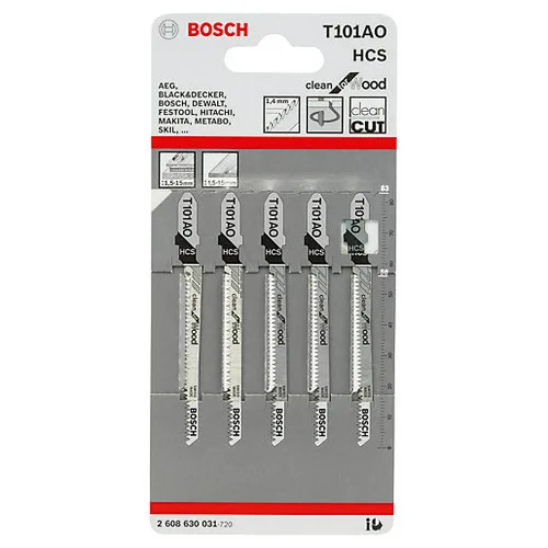 Пилка для лобз BOSCH 5 Т 101 AO, HCS