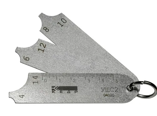 Шаблон сварщика КЕДР УШС-2 с калибровкой