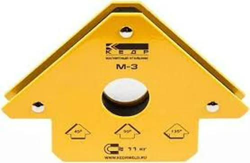 Угольник магнитный для сварочных работ КЕДР М-3, до 11 кг