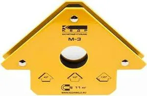 Угольник магнитный для сварочных работ КЕДР М-3, до 11 кг
