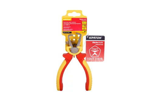 Кусачки Кратон Dielectric для снятия изоляции диэлектрические до 1000 В C-r-V 150мм