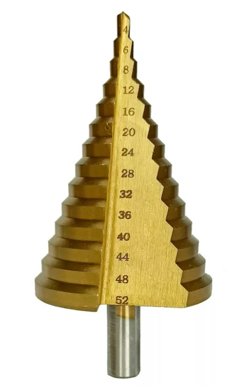 Сверло ступенчатое VERTEX по металлу 4-52 мм